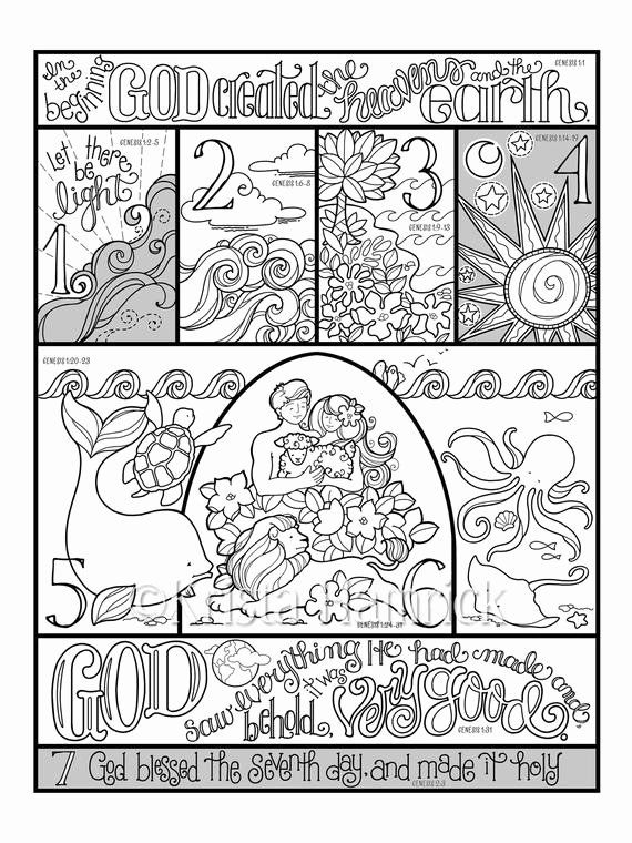 45 Genesis Creation Coloring Pages 28