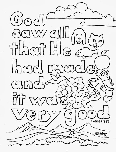 45 Genesis Creation Coloring Pages 31