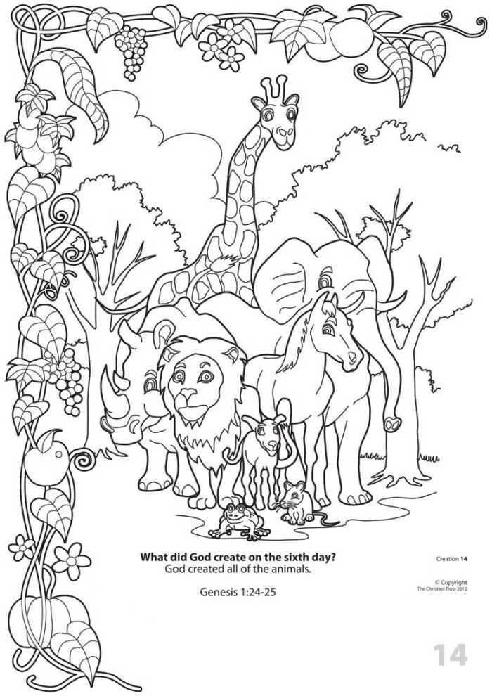 45 Genesis Creation Coloring Pages 42