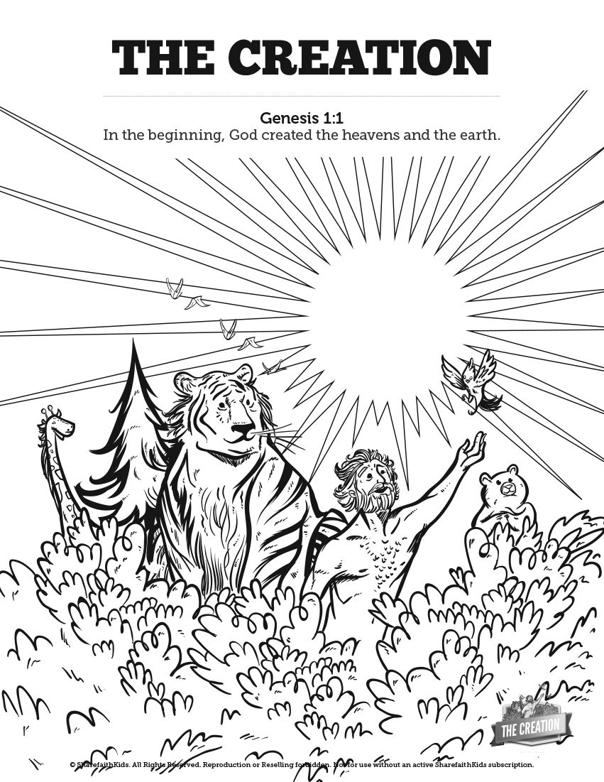 45 Genesis Creation Coloring Pages 44