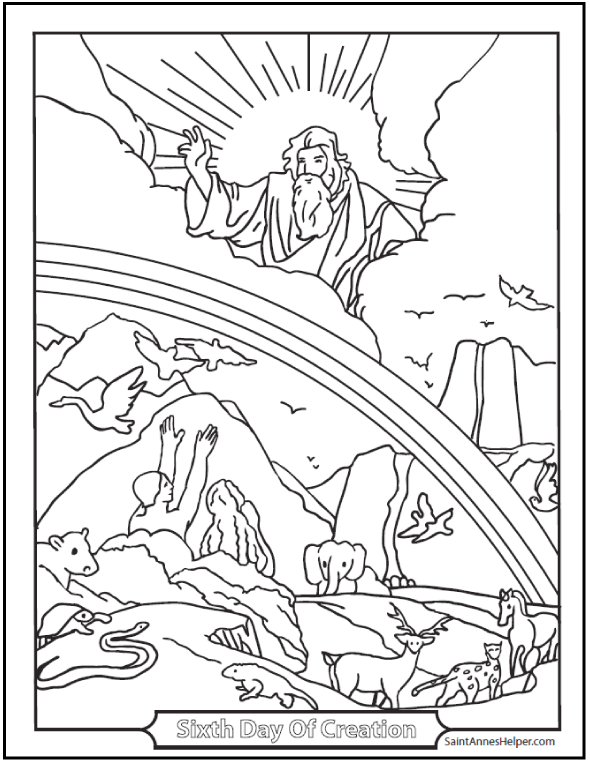 45 Genesis Creation Coloring Pages 45