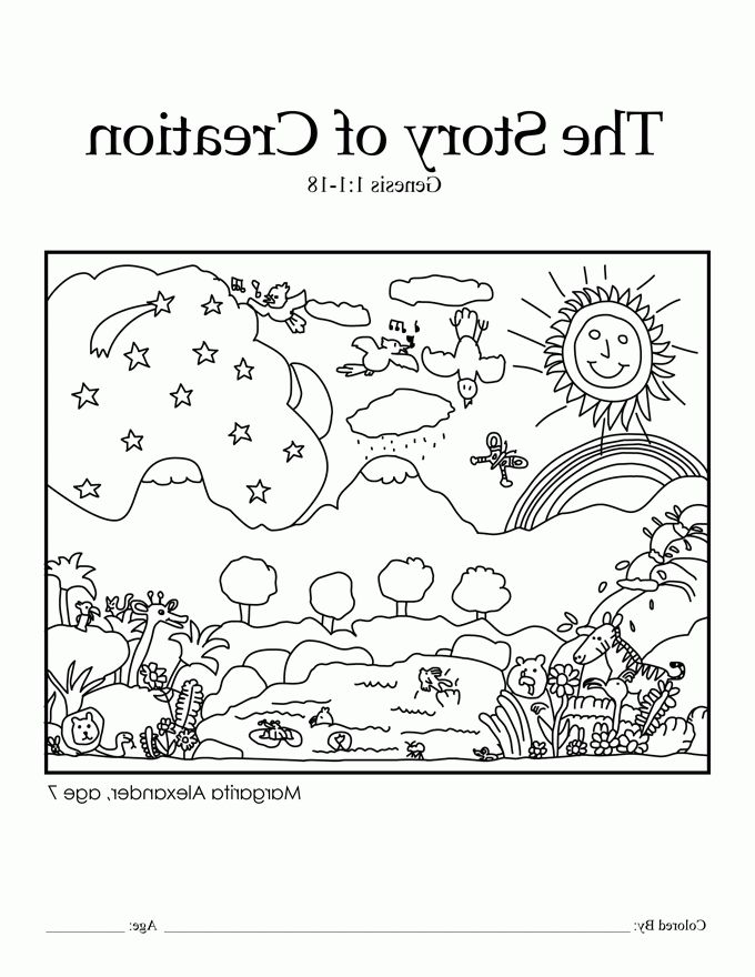 45 Genesis Creation Coloring Pages 46