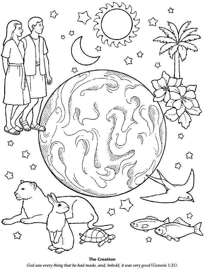 45 Genesis Creation Coloring Pages 48