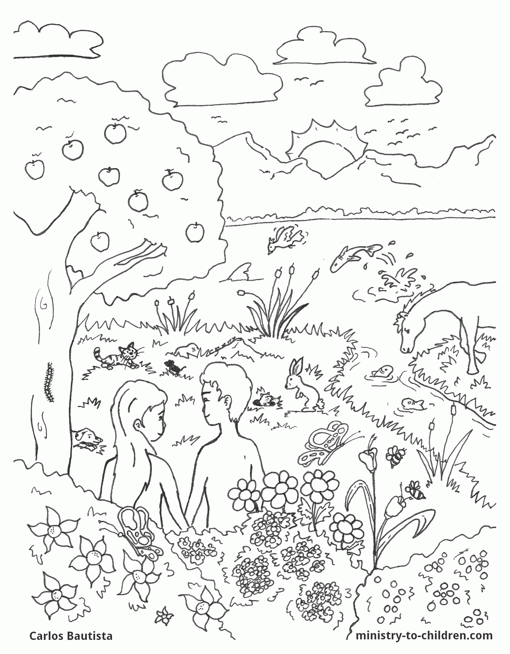 45 Genesis Creation Coloring Pages 51