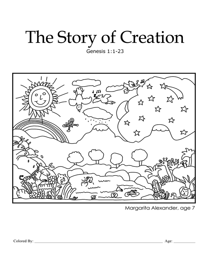 45 Genesis Creation Coloring Pages 54