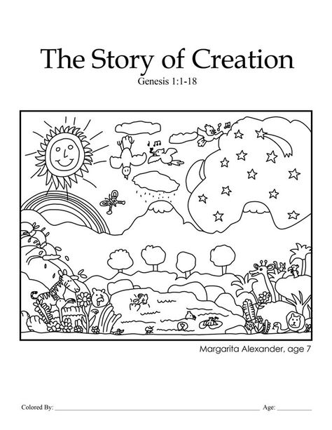 45 Genesis Creation Coloring Pages 56