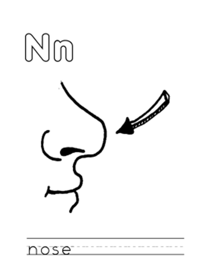 45 Nose Coloring Page 16