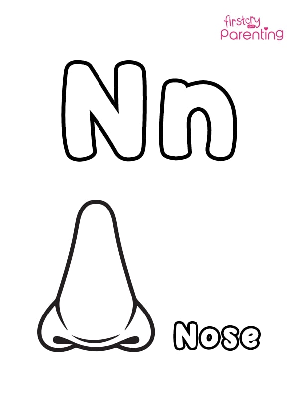 45 Nose Coloring Page 5