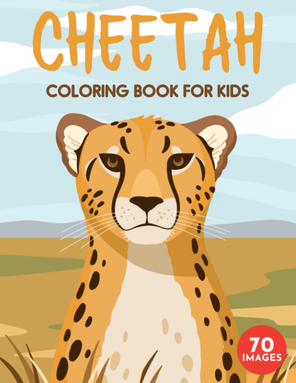 50 Cheetah Coloring Book 24