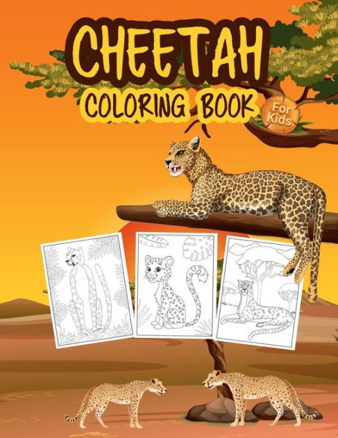 50 Cheetah Coloring Book 35