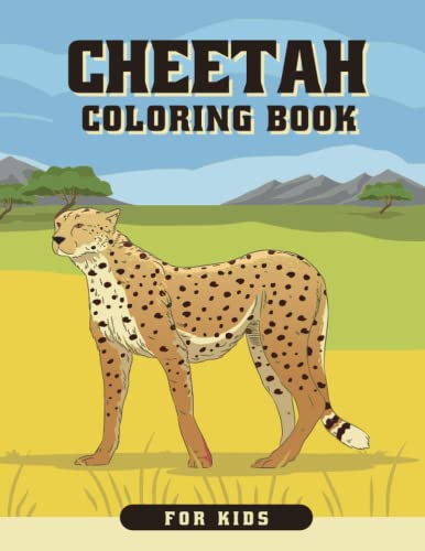 50 Cheetah Coloring Book 37