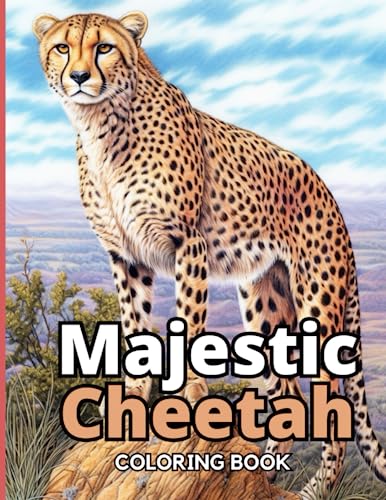 50 Cheetah Coloring Book 39