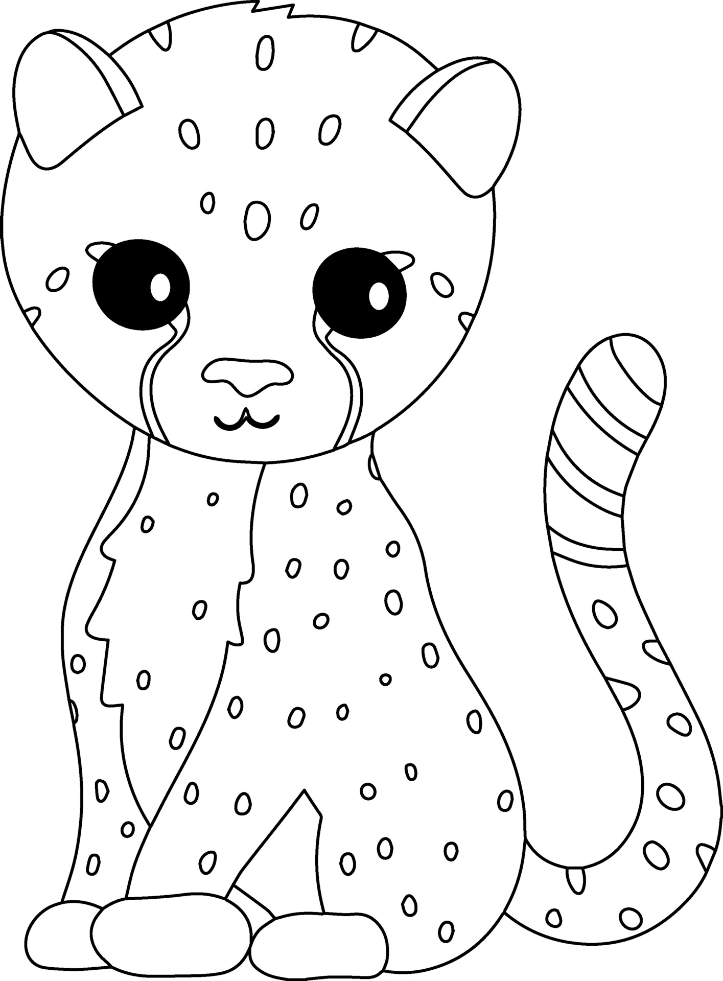 50 Cheetah Coloring Book 54