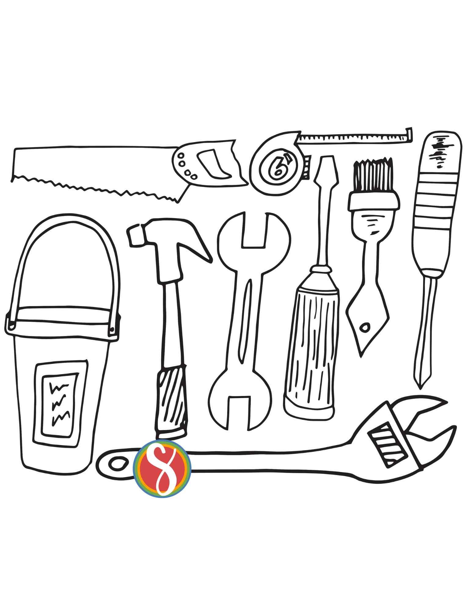 50 Tools Coloring Page 27