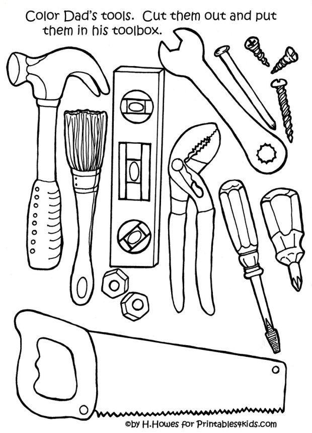 50 Tools Coloring Page 32