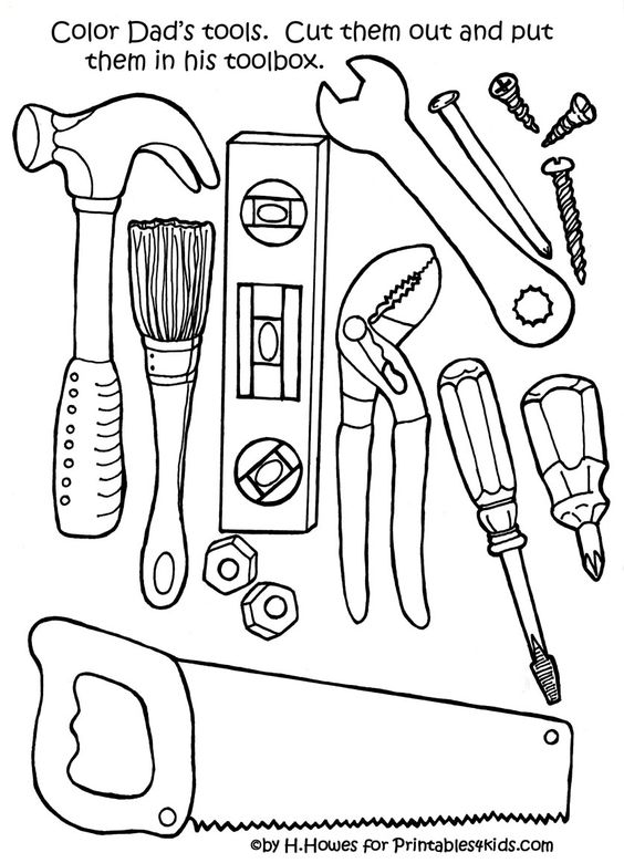 50 Tools Coloring Page 34