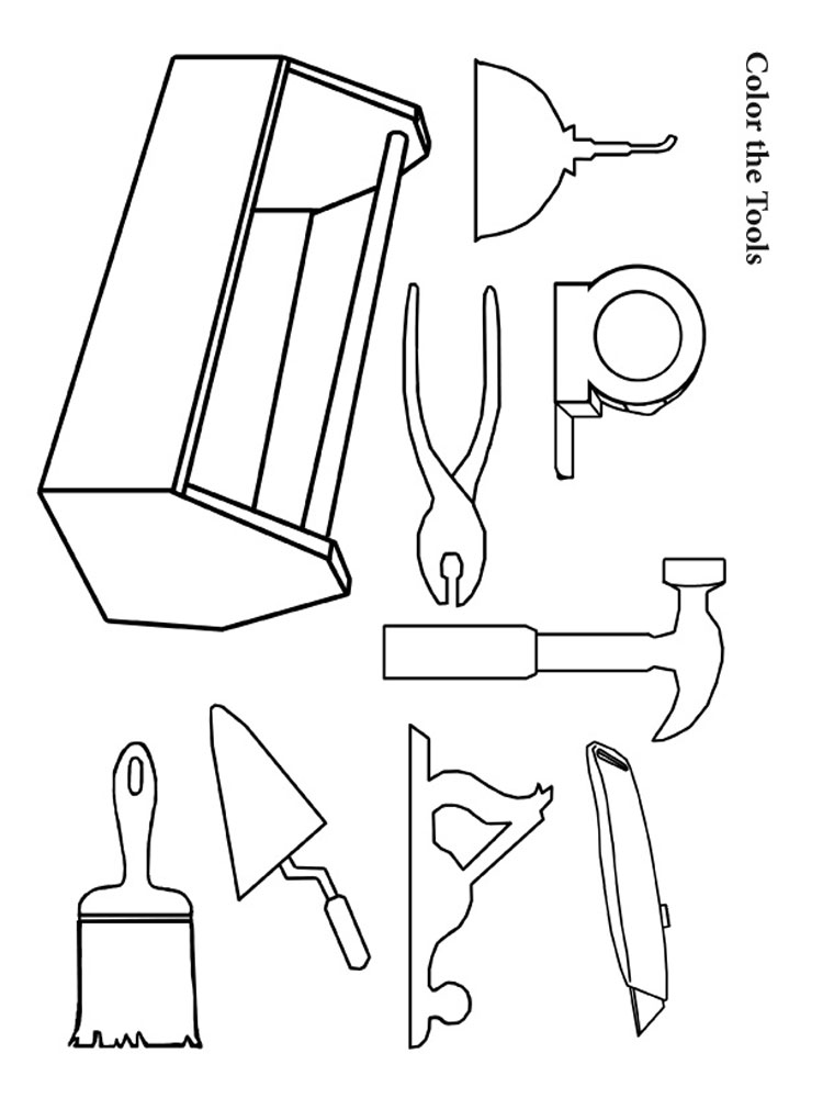 50 Tools Coloring Page 42