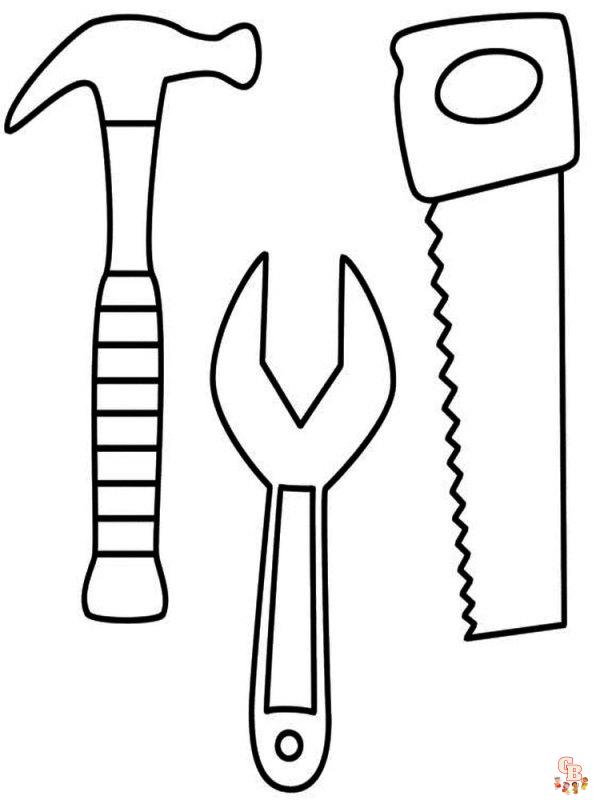 50 Tools Coloring Page 5