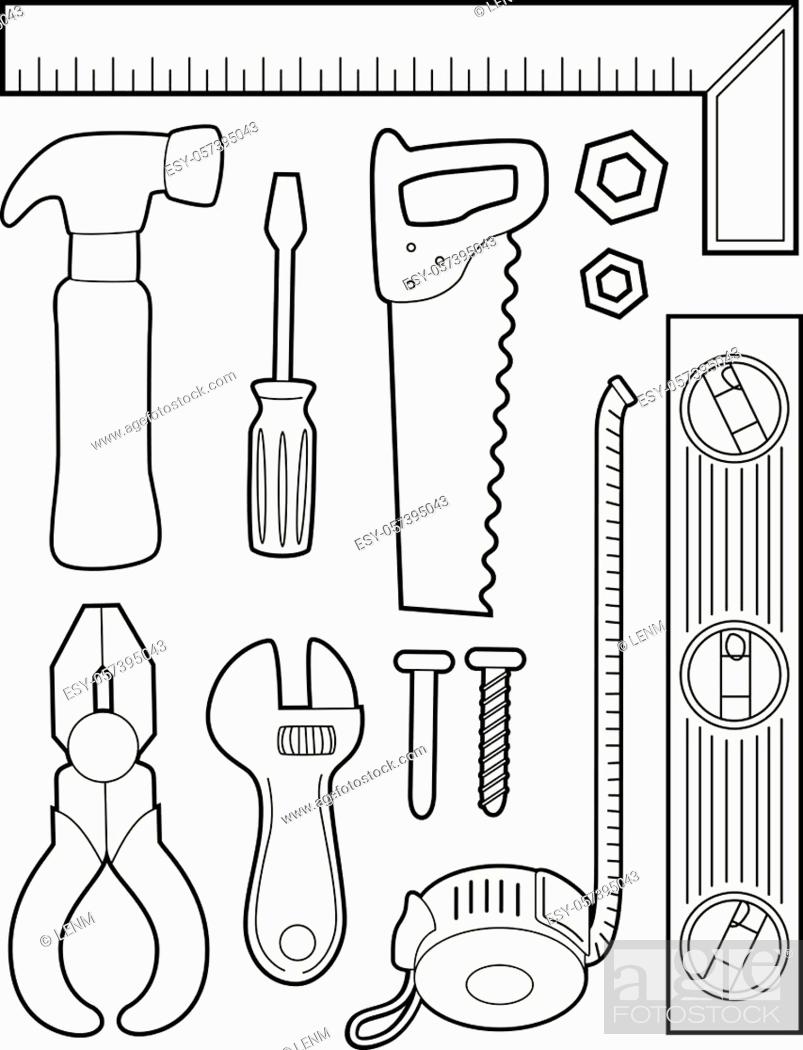 50 Tools Coloring Page 51