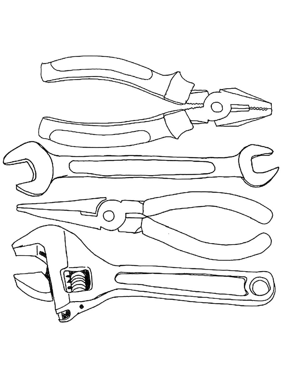 50 Tools Coloring Page 55