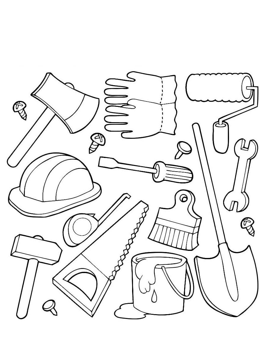 50 Tools Coloring Page 60