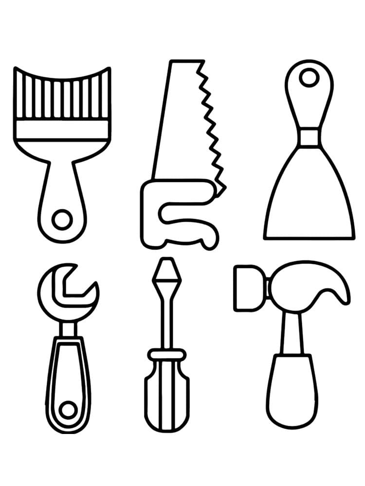 50 Tools Coloring Page 61