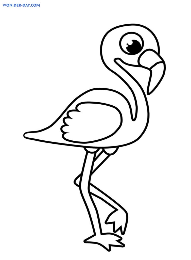 55 Flamingo Printable Coloring Pages 17