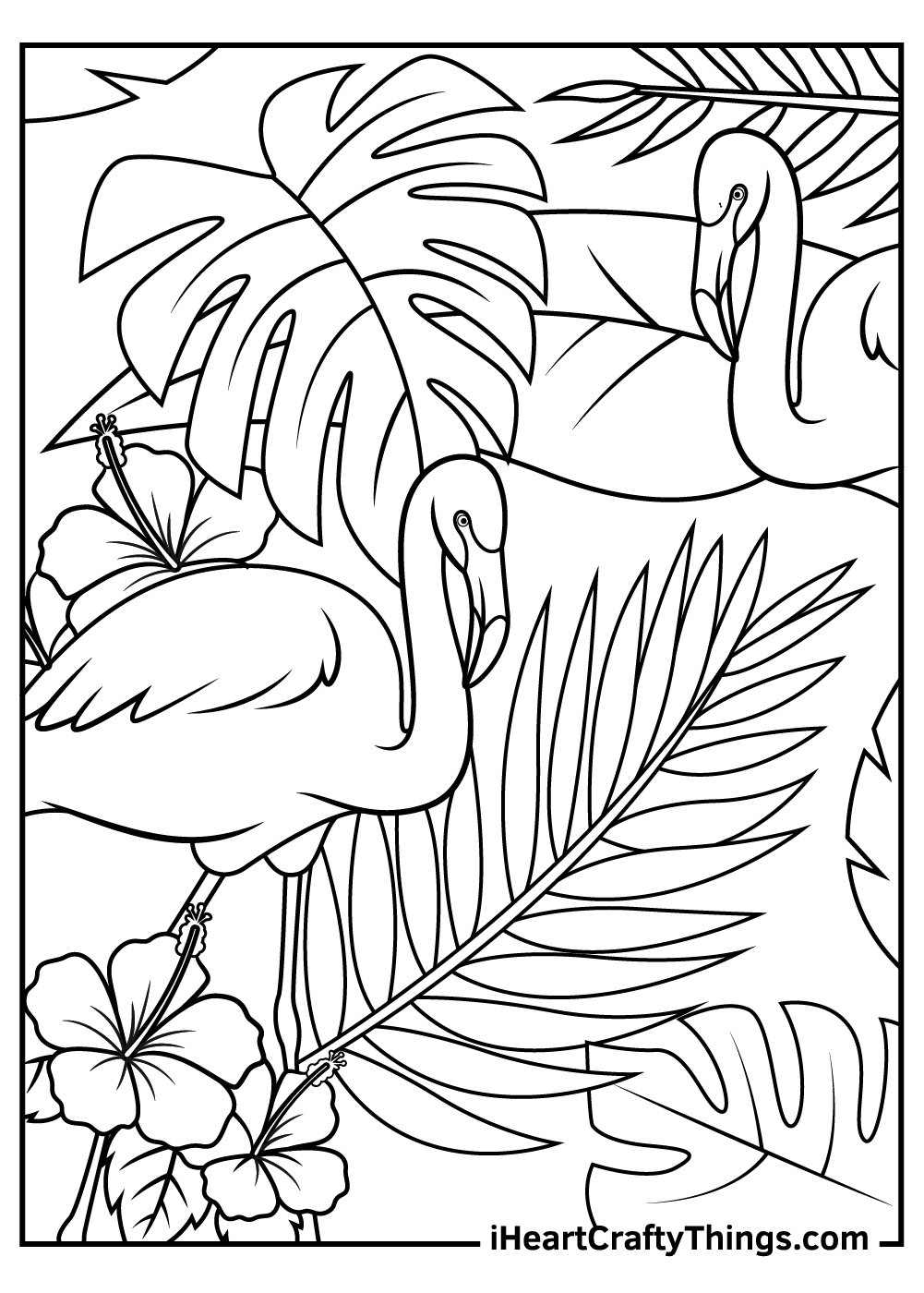 55 Flamingo Printable Coloring Pages 32