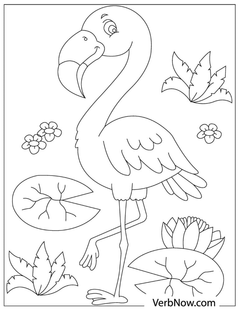 55 Flamingo Printable Coloring Pages 42