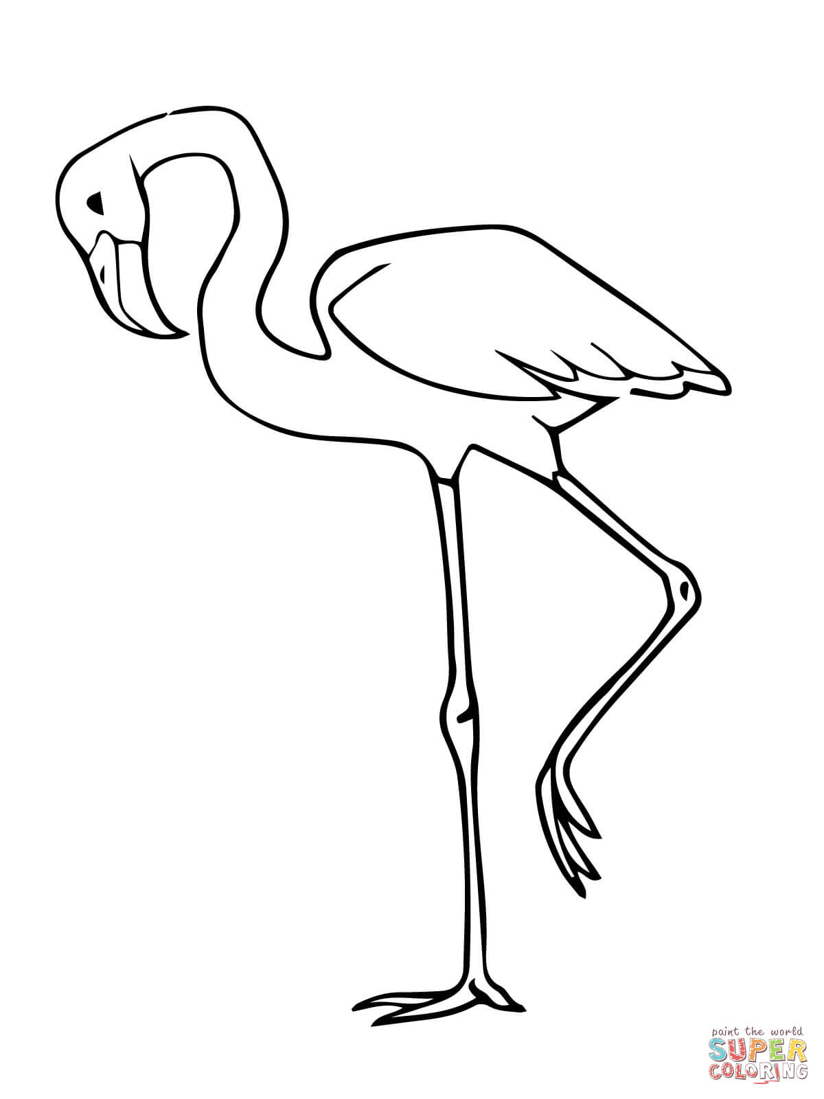 55 Flamingo Printable Coloring Pages 55