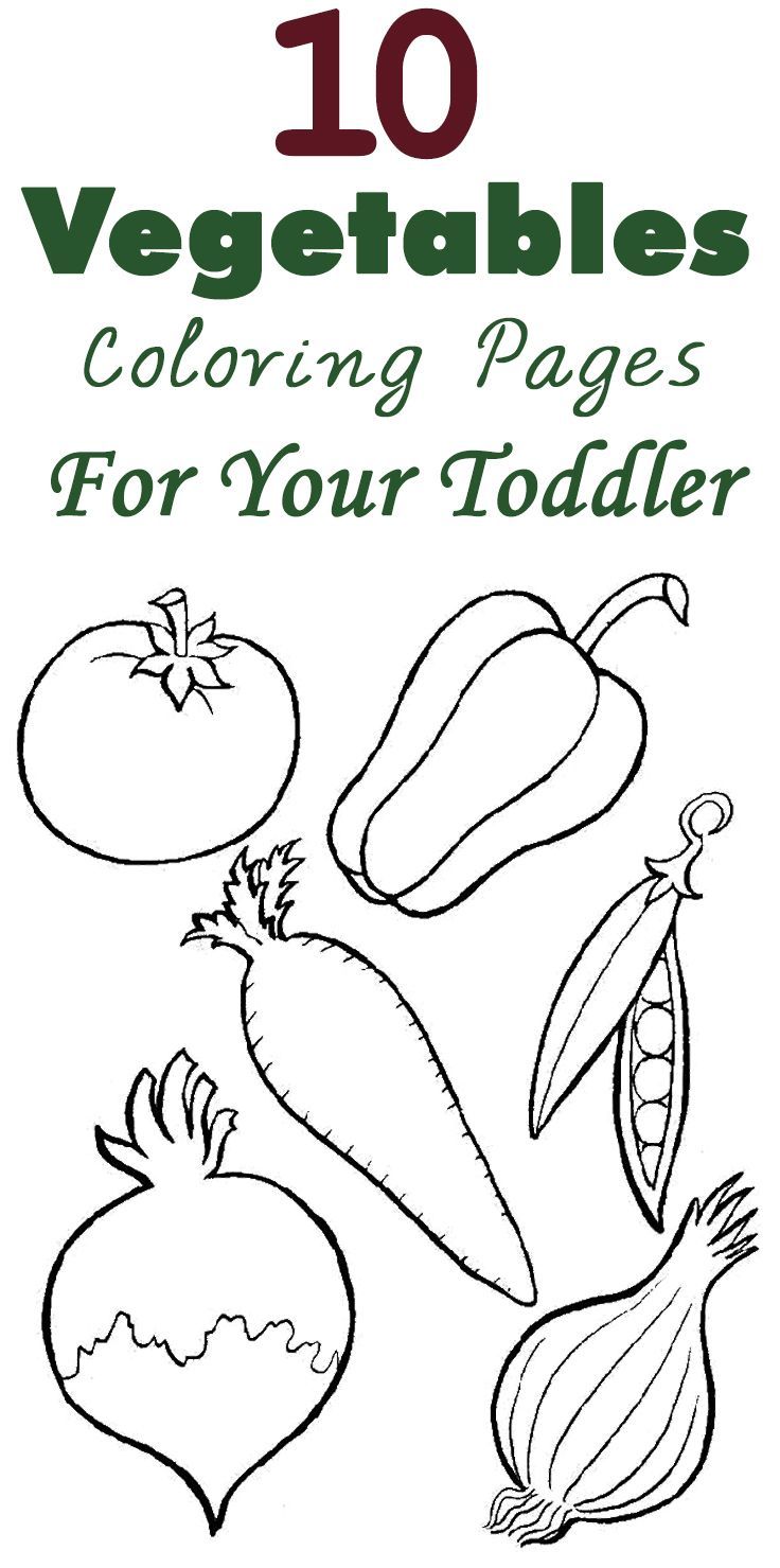 55 Vegetable Coloring Pages For Preschoolers 1