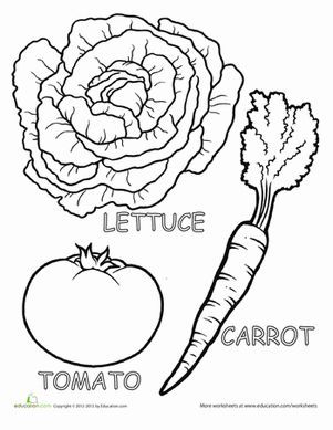 55 Vegetable Coloring Pages For Preschoolers 101