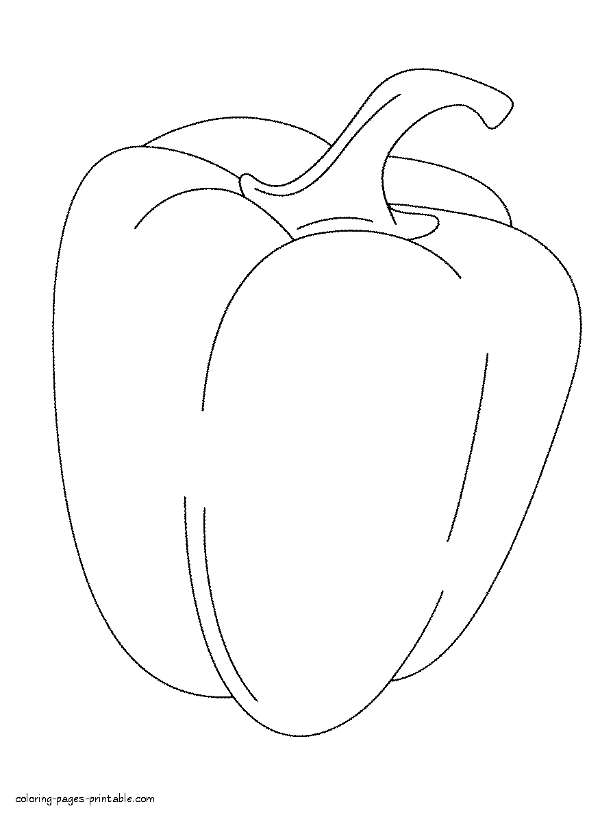 55 Vegetable Coloring Pages For Preschoolers 103