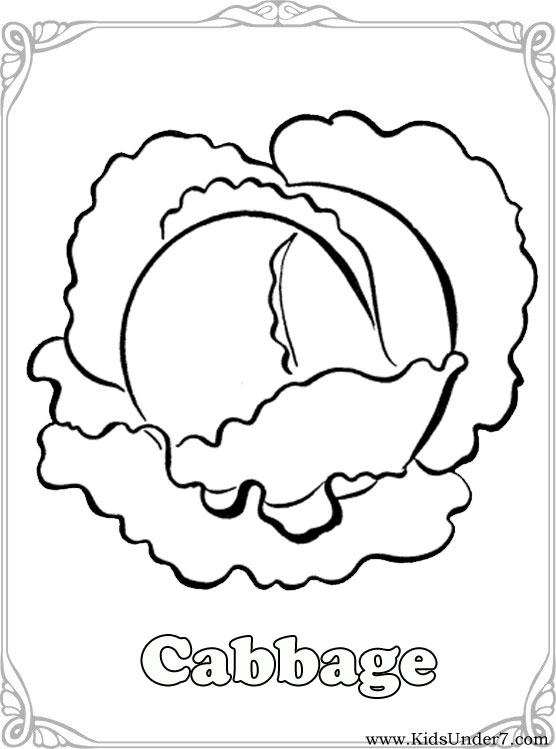 55 Vegetable Coloring Pages For Preschoolers 105