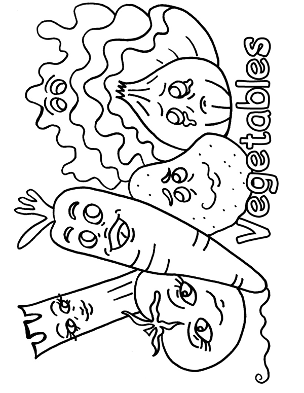 55 Vegetable Coloring Pages For Preschoolers 106