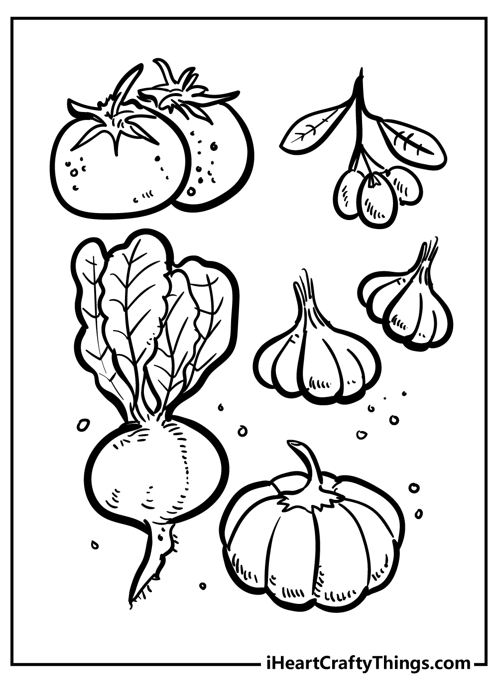 55 Vegetable Coloring Pages For Preschoolers 112