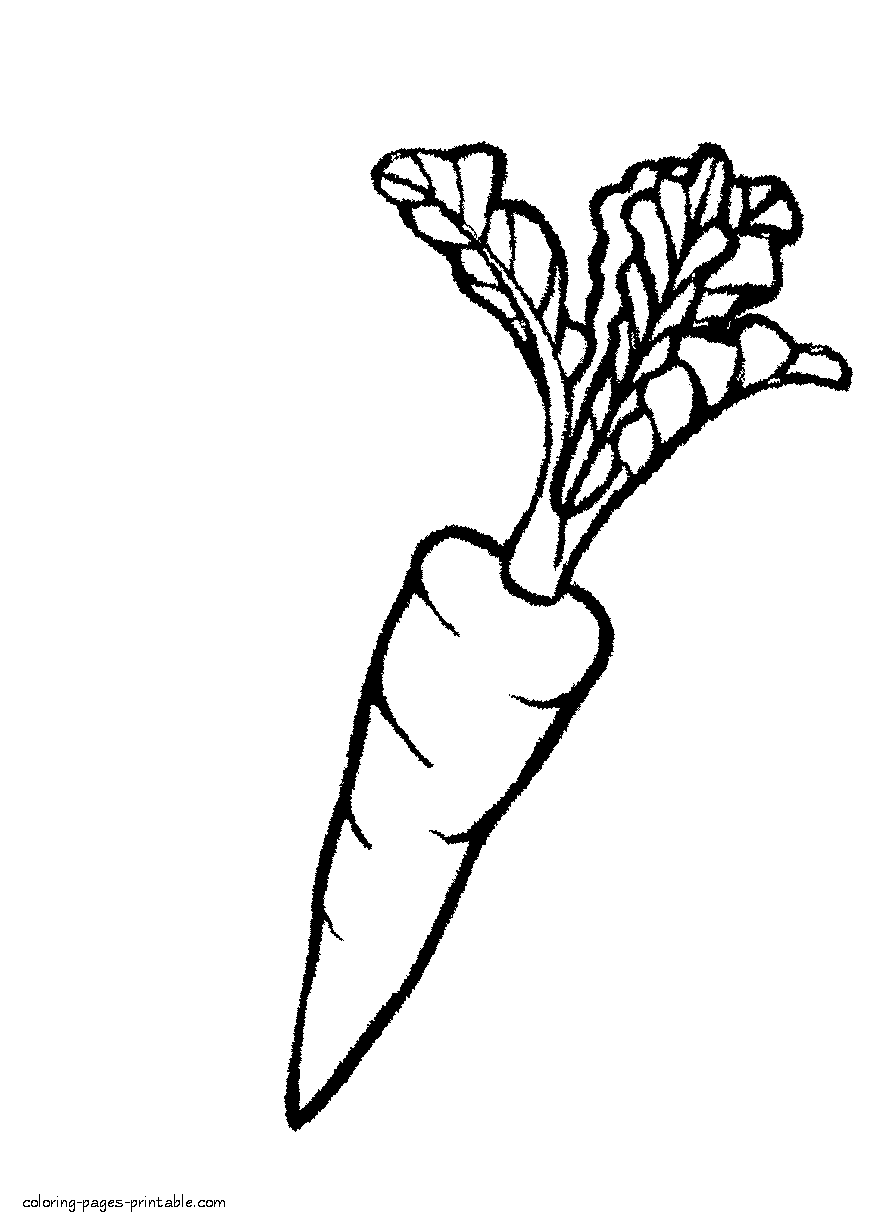 55 Vegetable Coloring Pages For Preschoolers 113