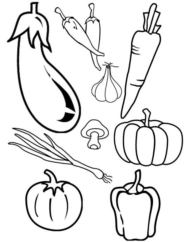 55 Vegetable Coloring Pages For Preschoolers 115