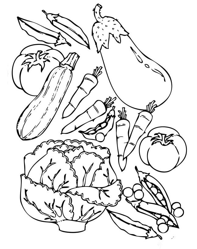 55 Vegetable Coloring Pages For Preschoolers 117