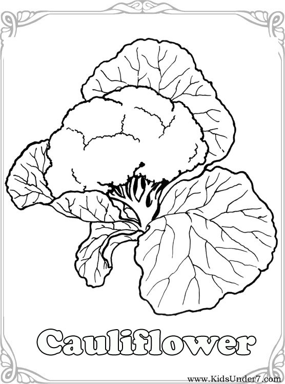 55 Vegetable Coloring Pages For Preschoolers 14