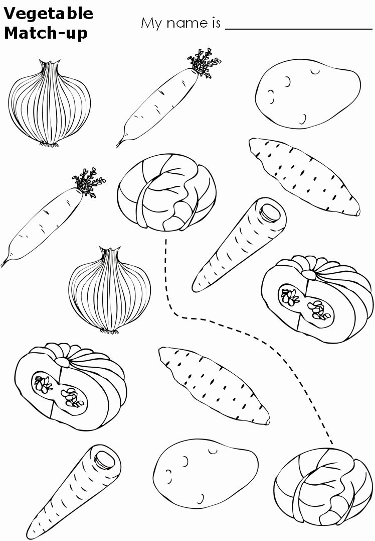 55 Vegetable Coloring Pages For Preschoolers 20