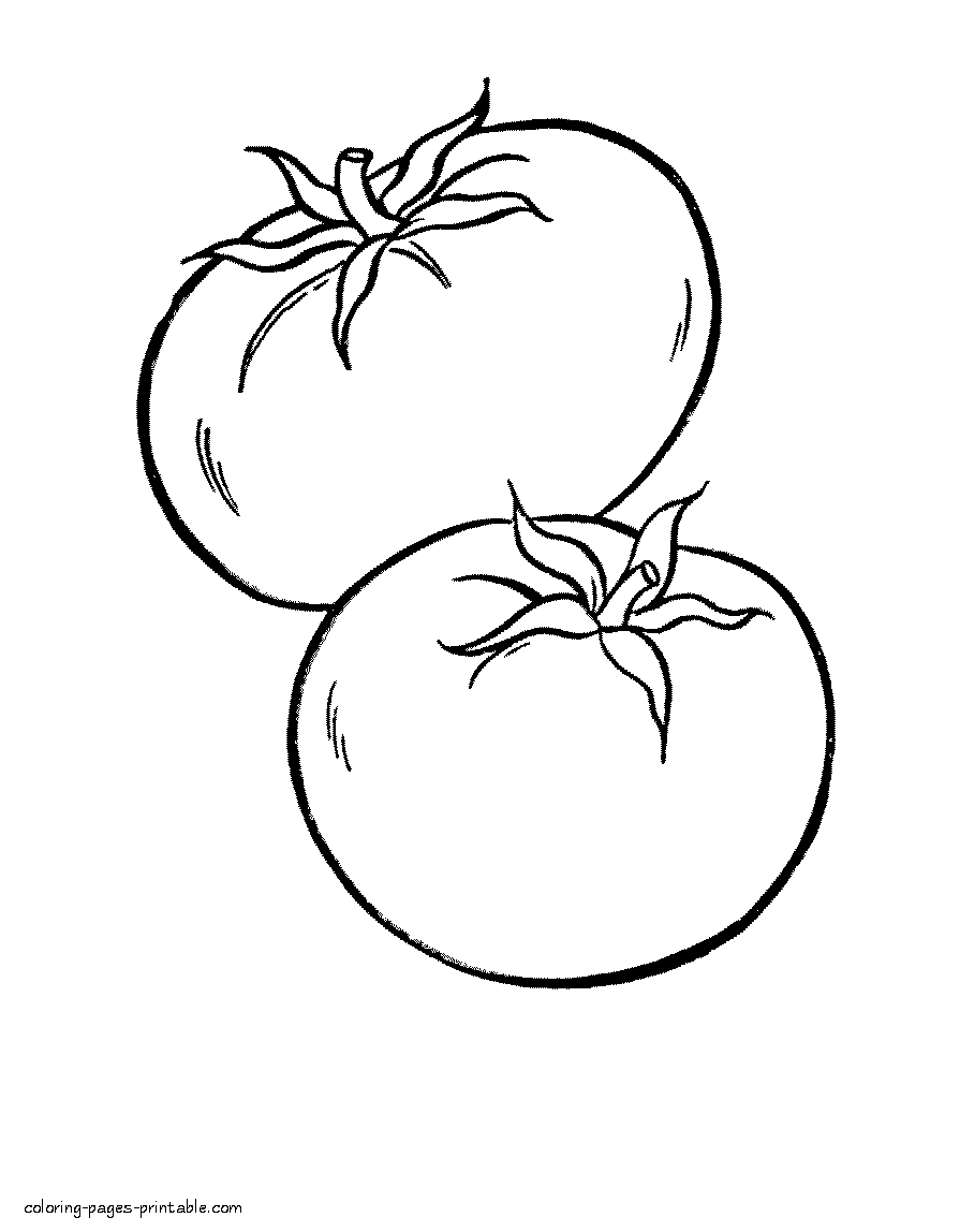 55 Vegetable Coloring Pages For Preschoolers 25