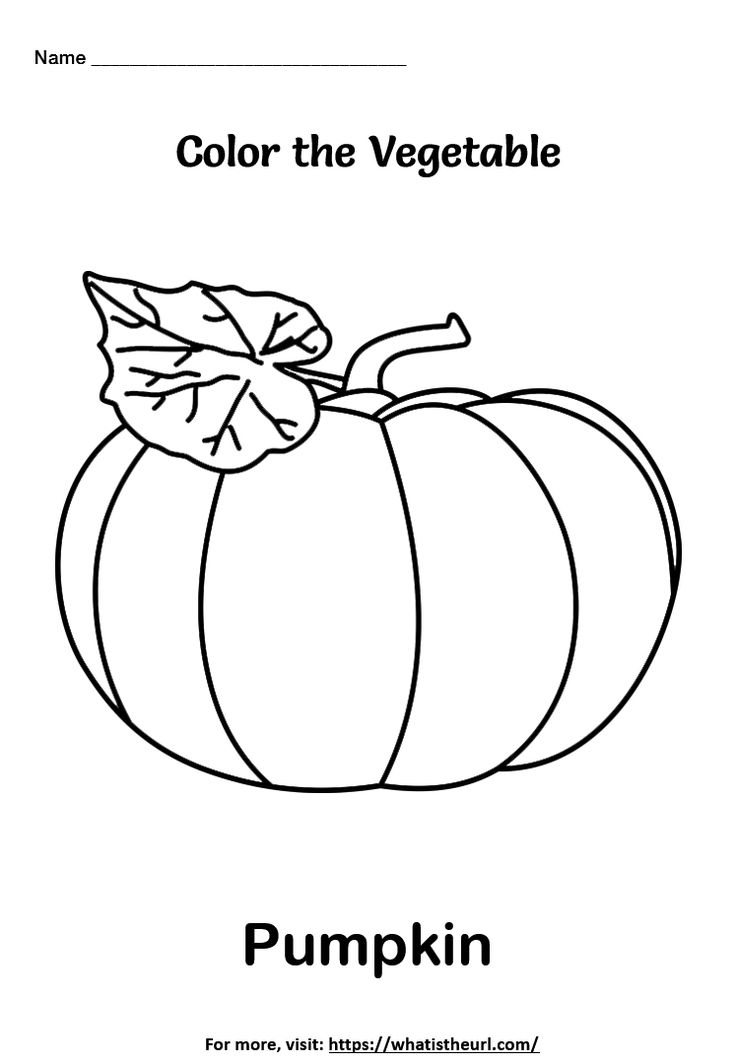 55 Vegetable Coloring Pages For Preschoolers 26