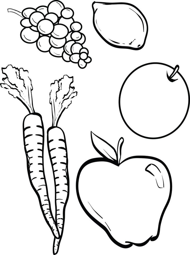 55 Vegetable Coloring Pages For Preschoolers 3