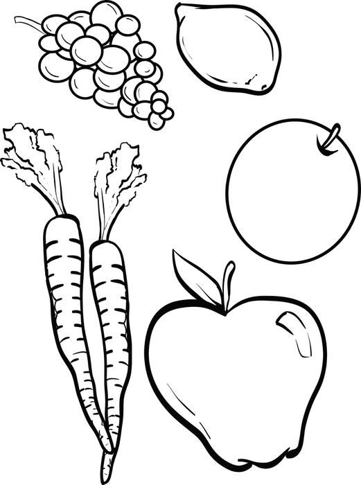 55 Vegetable Coloring Pages For Preschoolers 33