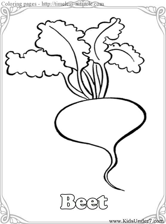 55 Vegetable Coloring Pages For Preschoolers 34