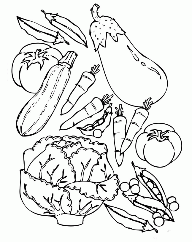 55 Vegetable Coloring Pages For Preschoolers 37