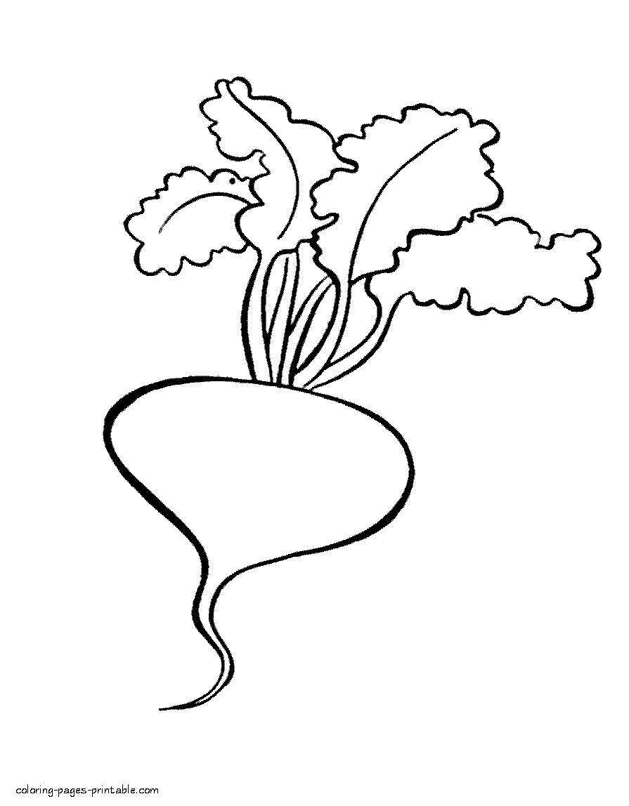 55 Vegetable Coloring Pages For Preschoolers 4