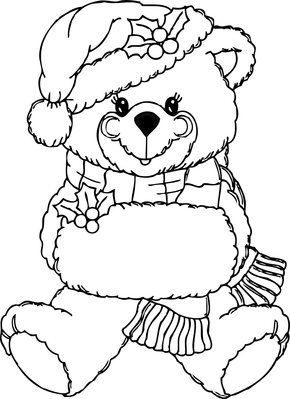 60 Coloring Page Of Teddy Bear 15