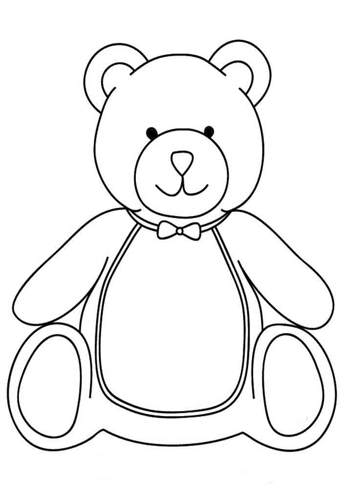 60 Coloring Page Of Teddy Bear 16